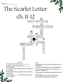 the scarlet crossword|scarlet letter crossword puzzle pdf.